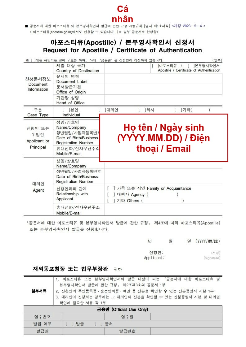 Mặt trước đơn